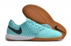 Nike Lunar Gato II Indoor Low Top Soccer Cleats - Green Glow/Brown/Black