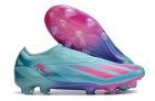 Adidas X Crazyfast.1 Laceless Messi Bienvenido A Miami FG - Flash Aqua/Lucid Pink/Lucid Cyan