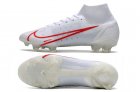 Nike Mercurial Superfly 8 Elite FG - White/Red