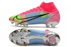 Nike Mercurial Superfly 8 Elite FG - White/Pink/Metallic Silver/Mulitcolor