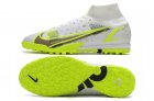 Nike Mercurial Superfly 8 Elite TF - White / Black / Metallic Silver / Volt
