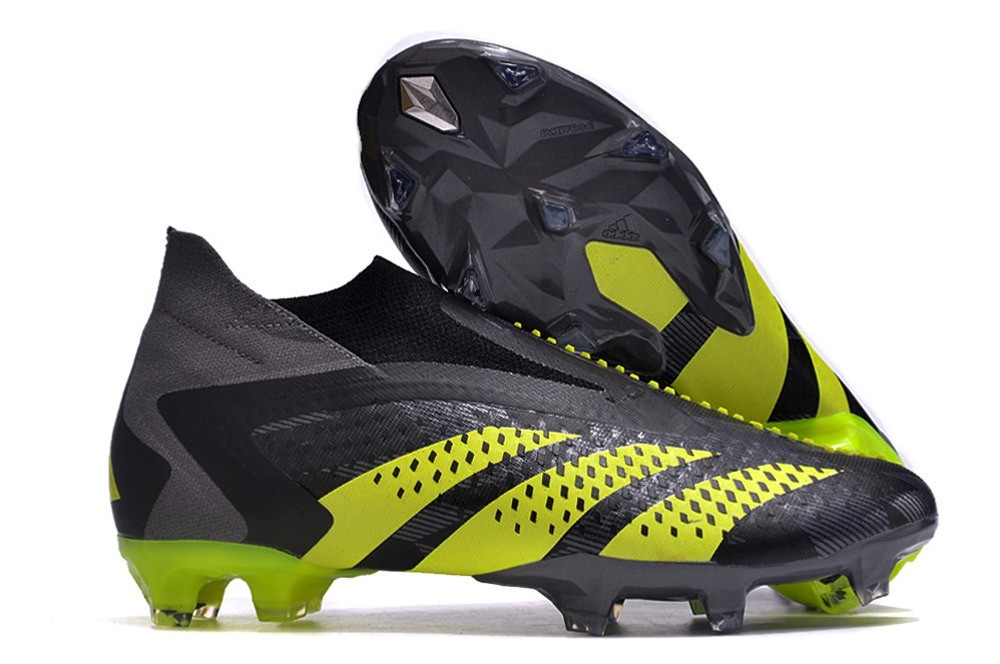 Adidas Predator Accuracy+ Laceless FG Crazycharged - Black/Solar Yellow/Grey Five
