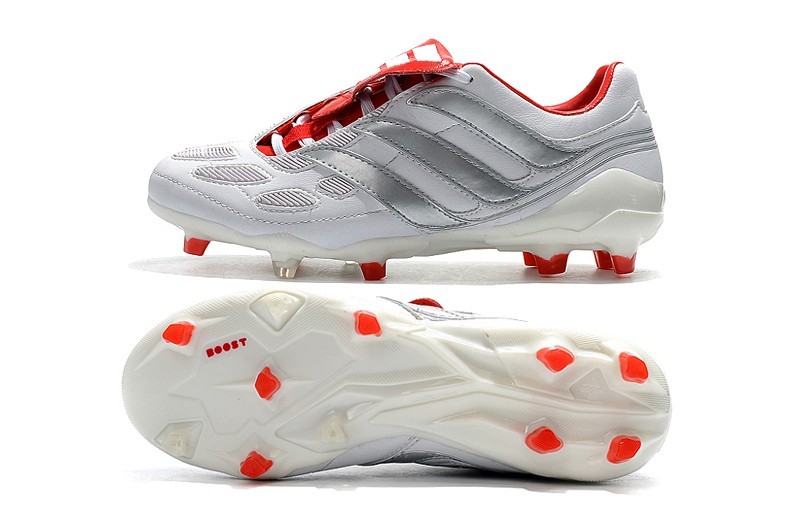 Adidas Predator Precision FG X Beckham - White / Silver Metallic / Predator Red Adidas Predator Precision FG X Beckham - White / Silver Metallic / Predator Red