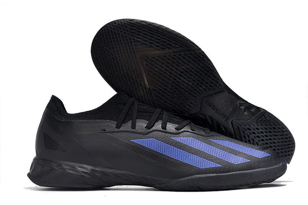 Adidas X CrazyFast.1 IC Indoor Soccer Shoe Nightstrike - Core Black Adidas X CrazyFast.1 IC Indoor Soccer Shoe Nightstrike - Core Black