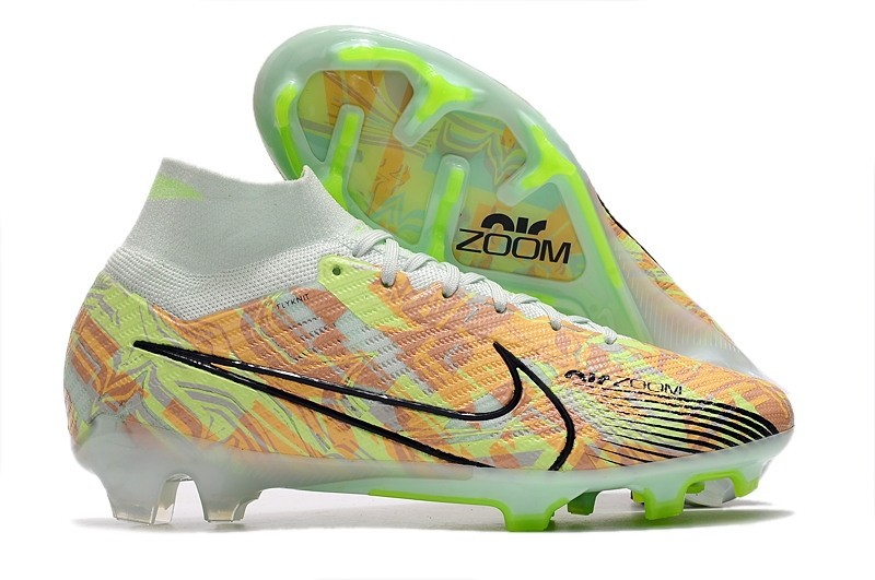 Nike Air Zoom Mercurial Superfly 9 Elite FG Bonded - Green/Blackened Blue/Orange Nike Air Zoom Mercurial Superfly 9 Elite FG Bonded - Green/Blackened Blue/Orange
