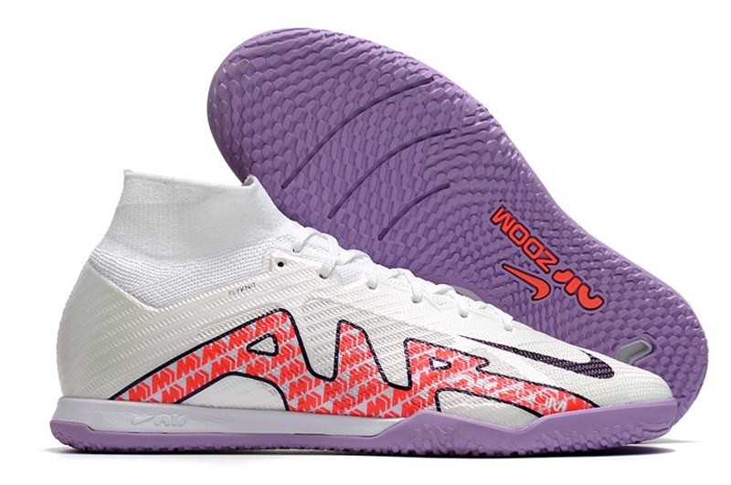 Nike Air Zoom Mercurial Superfly 9 Elite IC Disruption - White/Black/Red