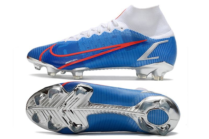Nike Mercurial Superfly 8 Elite FG - Blue/Red/Silver Nike Mercurial Superfly 8 Elite FG - Blue/Red/Silver