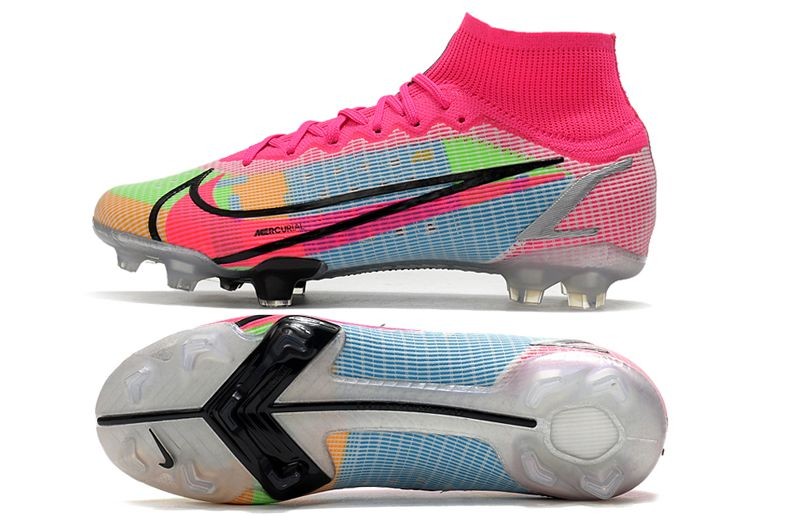 Nike Mercurial Superfly 8 Elite FG - White/Black/Pink/Mulitcolor Nike Mercurial Superfly 8 Elite FG - White/Black/Pink/Mulitcolor