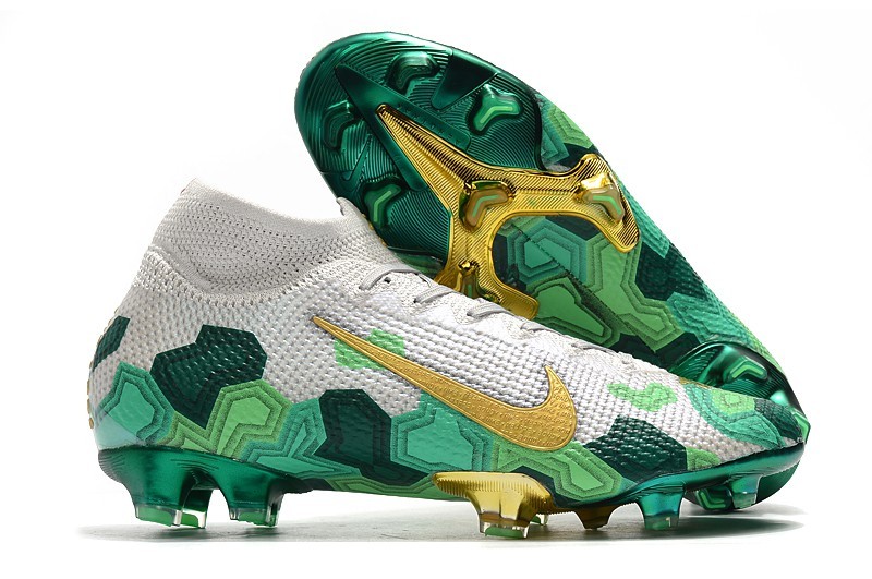 Nike Mercurial Superfly VII Elite FG Mbappe X Bondy Dreams - Grey / Gold / Green