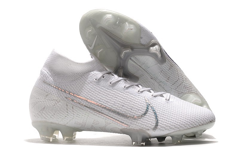 Nike Mercurial Superfly VII Elite FG Nuovo White - White/Metallic Silver