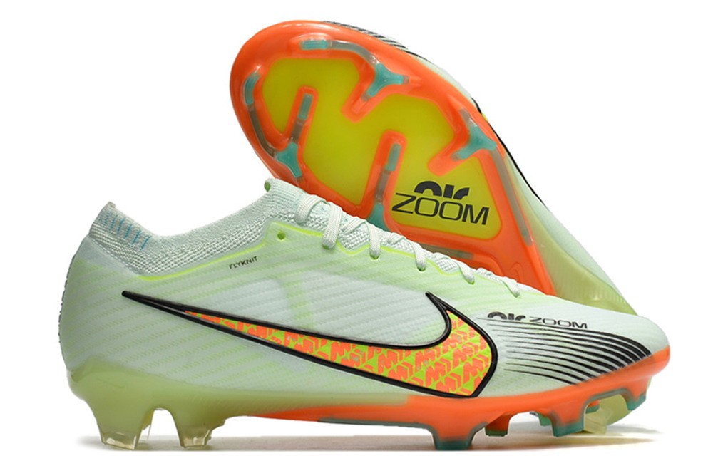 Nike Air Zoom Mercurial Vapor 15 Elite Fg Custom - Barely Green/Black/Orange Nike Air Zoom Mercurial Vapor 15 Elite Fg Custom - Barely Green/Black/Orange