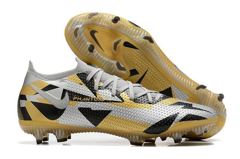 Nike Phantom GT 2 Elite Low-Cut FG - Grey/Gold/Black Nike Phantom GT 2 Elite Low-Cut FG - Grey/Gold/Black