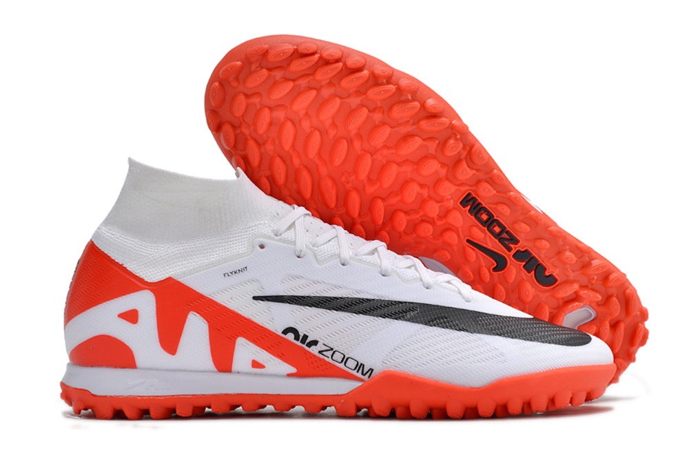 Nike Zoom Mercurial Superfly 9 Elite TF Turf Ready Pack - White/Red/Black Nike Zoom Mercurial Superfly 9 Elite TF Turf Ready Pack - White/Red/Black