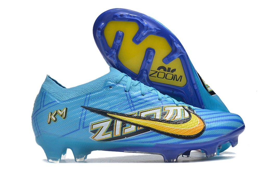 Nike Mbappe Zoom Mercurial Vapor 15 Elite SG-Pro Anti Clog - Blue/Yellow/White Nike Mbappe Zoom Mercurial Vapor 15 Elite SG-Pro Anti Clog - Blue/Yellow/White