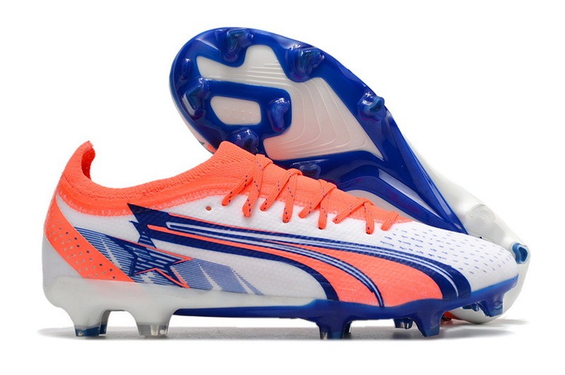 Puma Ultra Ultimate Christian Pulisic FG/AG - White/Blazing Blue/Sunblaze