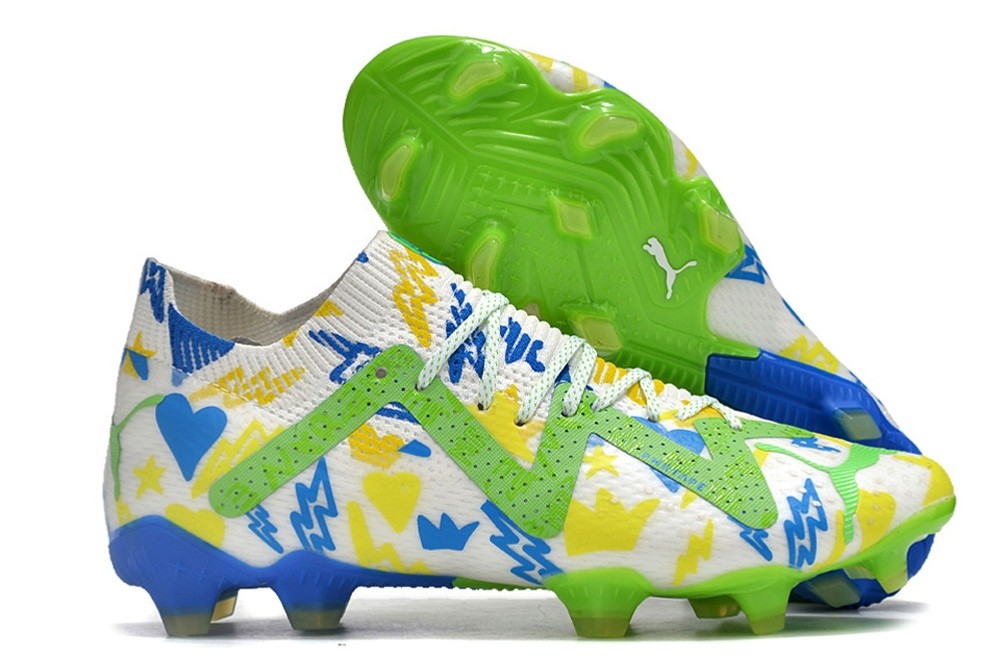 Puma Future Ultimate Neymar Instituto FG/AG - White/Racing Blue/Lemon Meringue/Green
